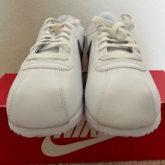 Nike Cortez Lakers White Varsity Purple Yellow - Picture 3 of 10